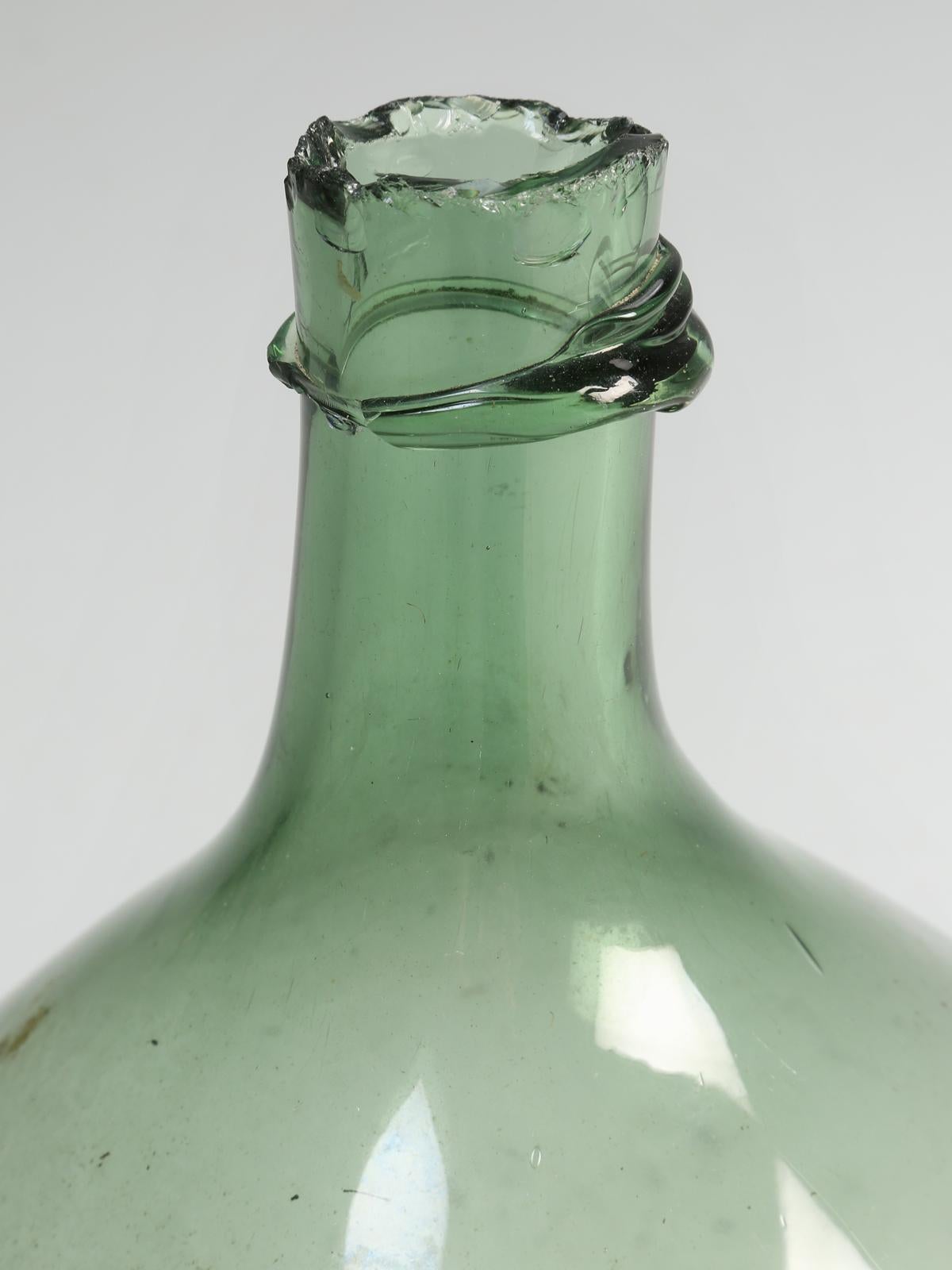 Early 20th Century Antique French Demijohn or Carboy Large Glass Bottle