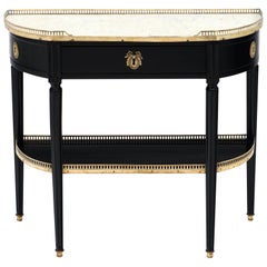 Antique French Demilune Console Antique French Demilune Console