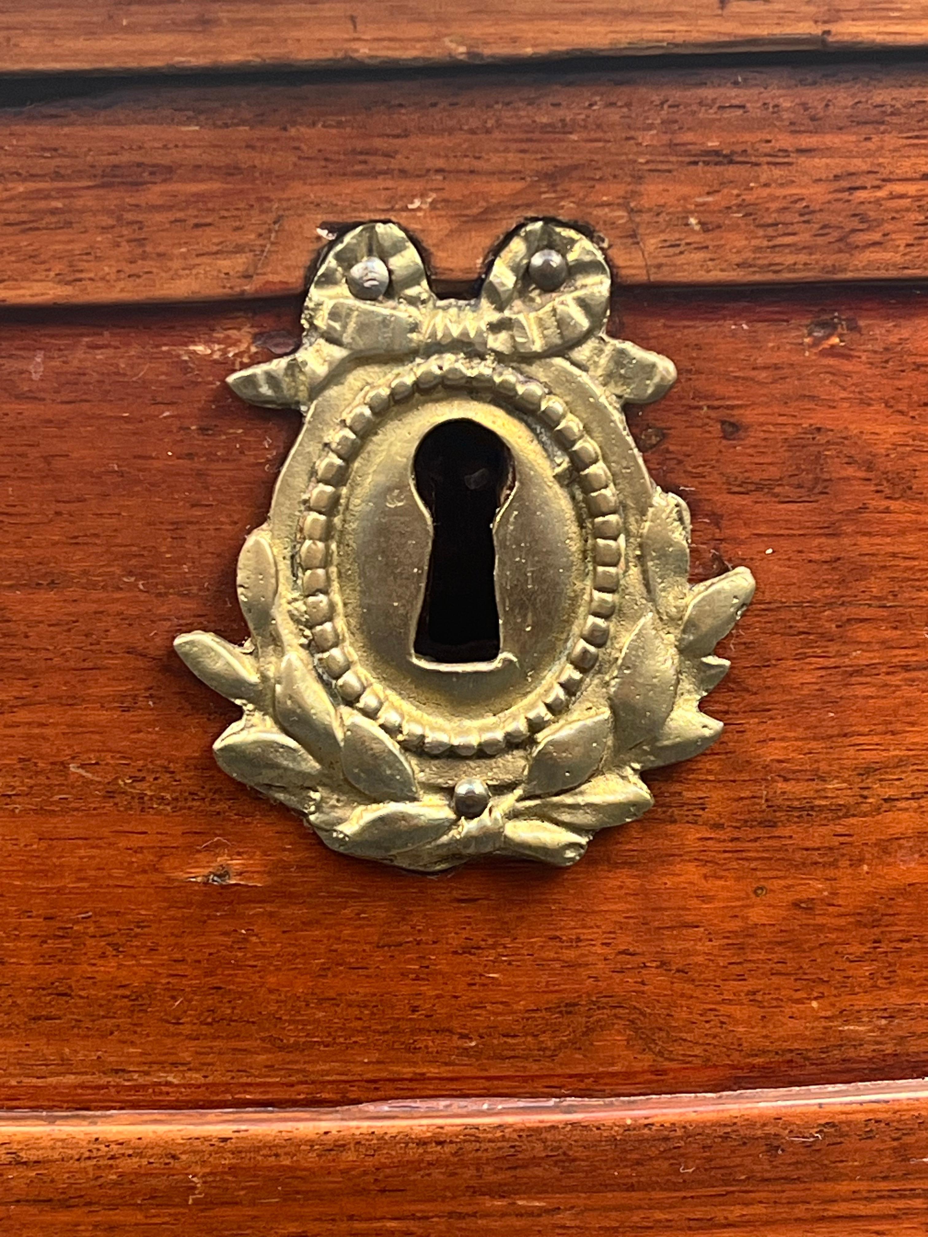 Antique French Demilune Marble Top Table For Sale 2