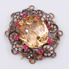 Antique French Depose Brooch 1930s