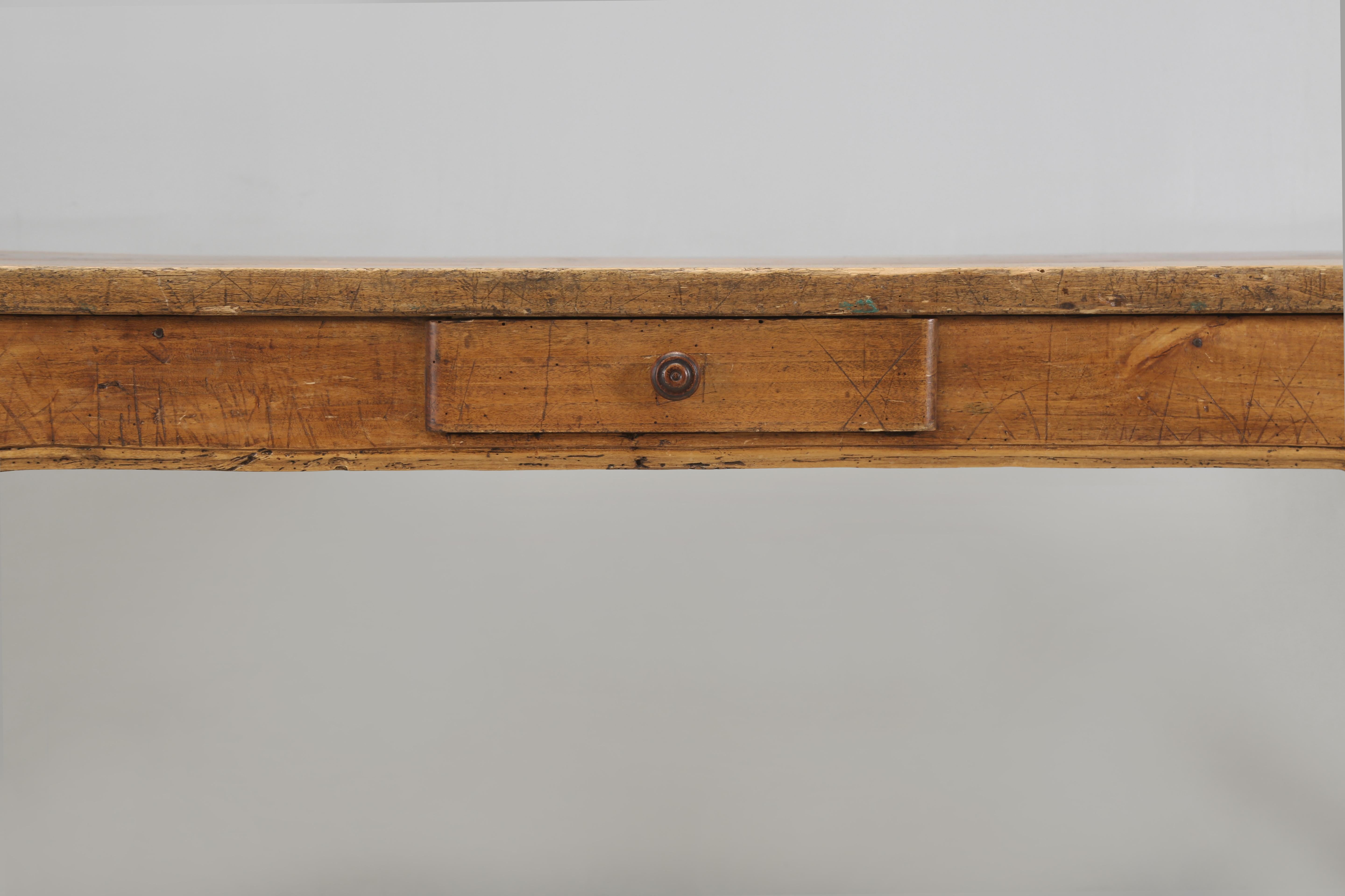 Antique French Desk or Dining Table Collection of Noted Interior Designer c1800s For Sale 7