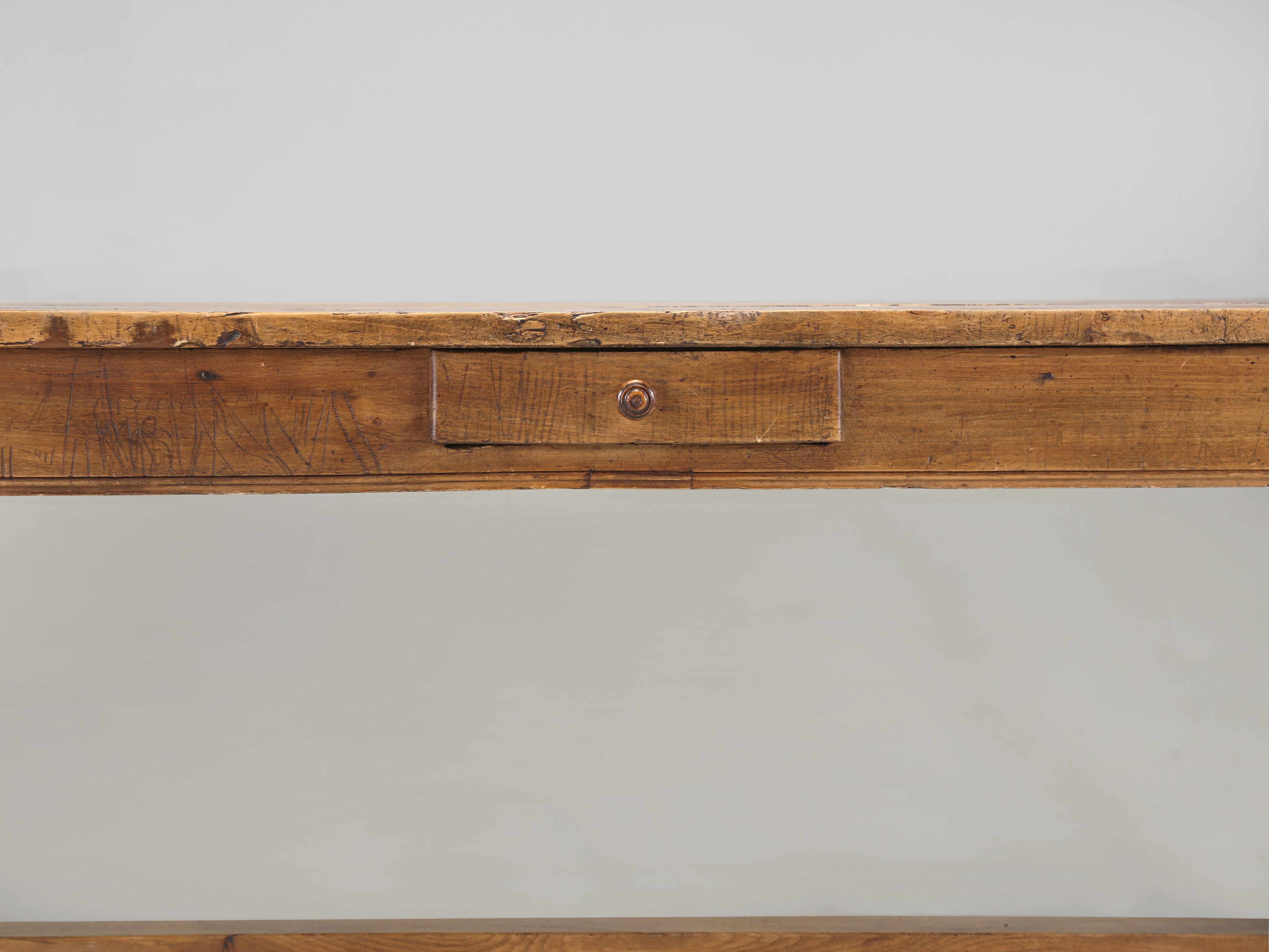 Antique French Desk or Dining Table Collection of Noted Interior Designer c1800s For Sale 9
