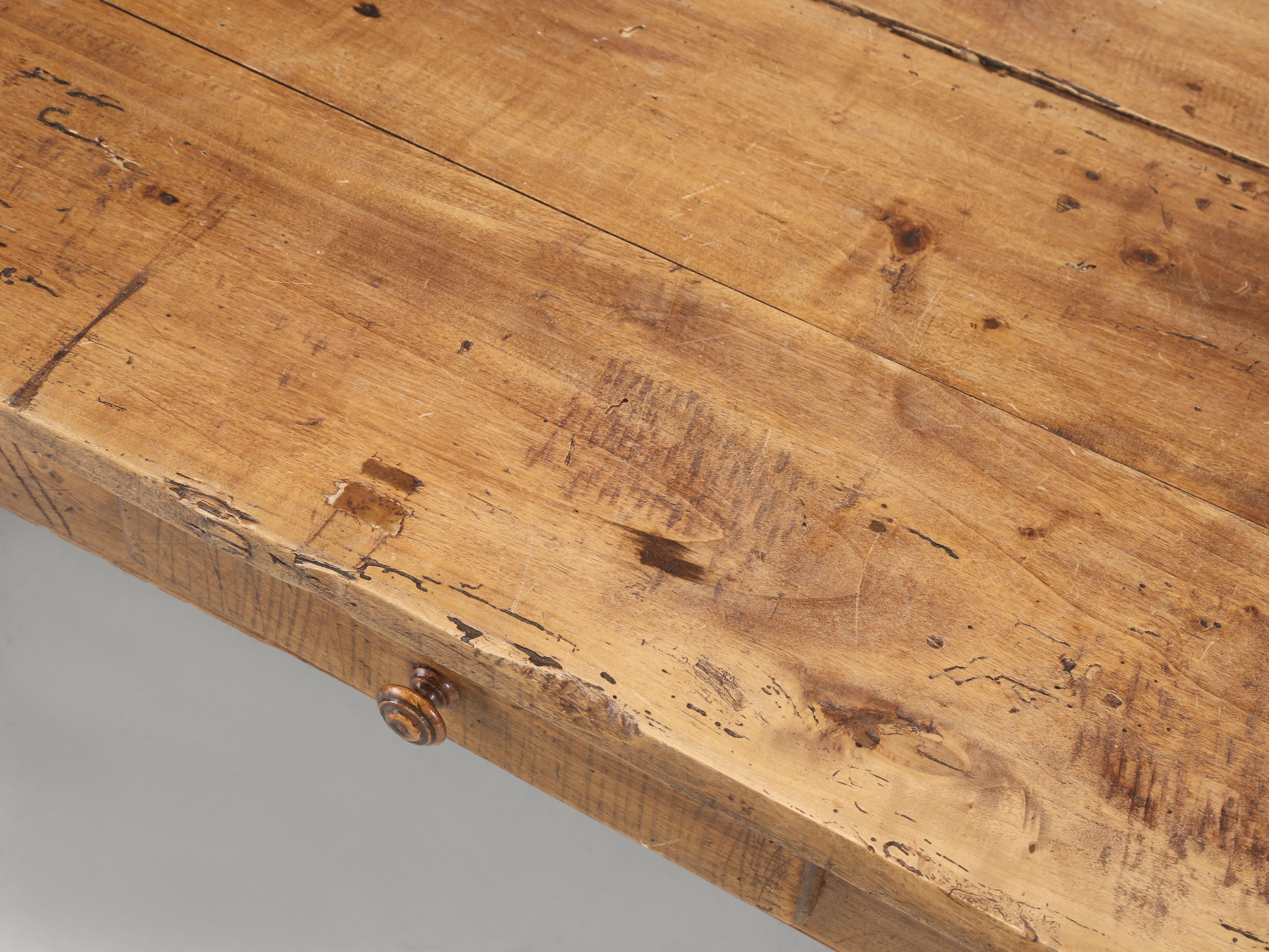 Antique French Desk or Dining Table Collection of Noted Interior Designer c1800s For Sale 1