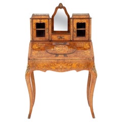 Escritorio Antique French, Nogal Bonheur De Jour, 1860