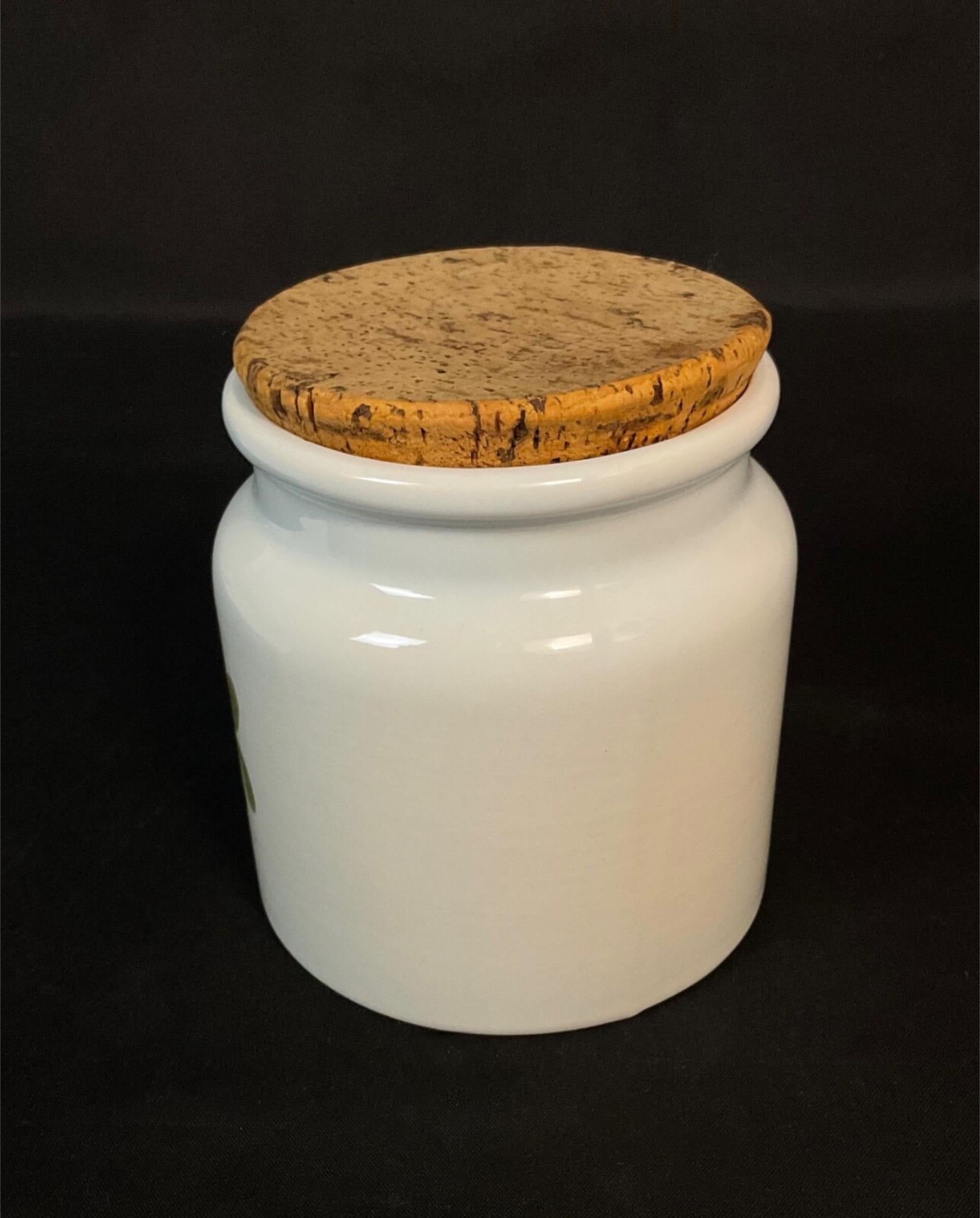 Antique French Desvres Fayence Olive Topf, handgemalte Landhausstil - 2Y614 im Angebot 6