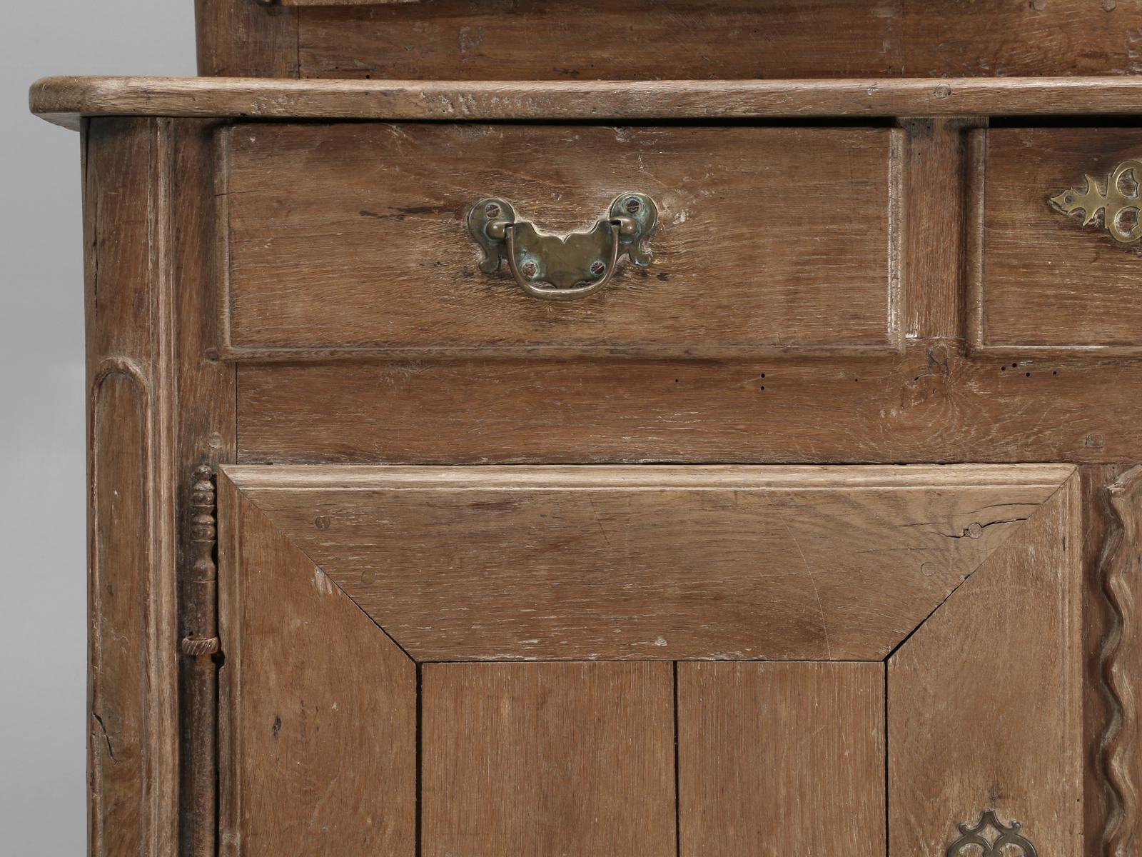 Brass Antique French Deux Corp 'Cupboard' in Original Finish from Chateau Unrestored For Sale