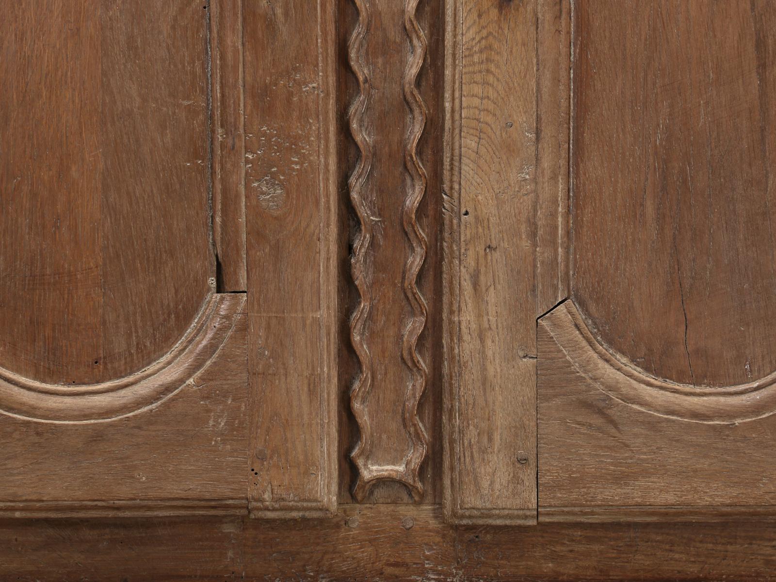 Country Antique French Deux Corp 'Cupboard' in Original Finish from Chateau Unrestored For Sale