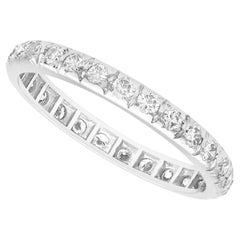 Antique French Diamond and White Gold Full Eternity Ring Circa 1920