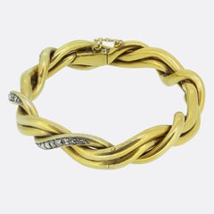 Antique French Diamond Bangle