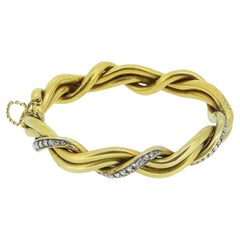 Antique French Diamond Bangle