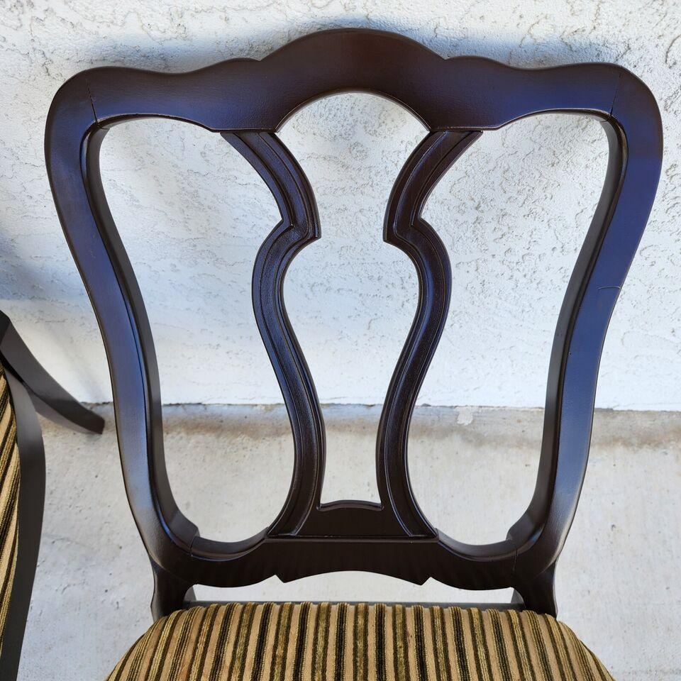French Provincial Antique French Dining Chairs Mahogany Set of 4 For Sale