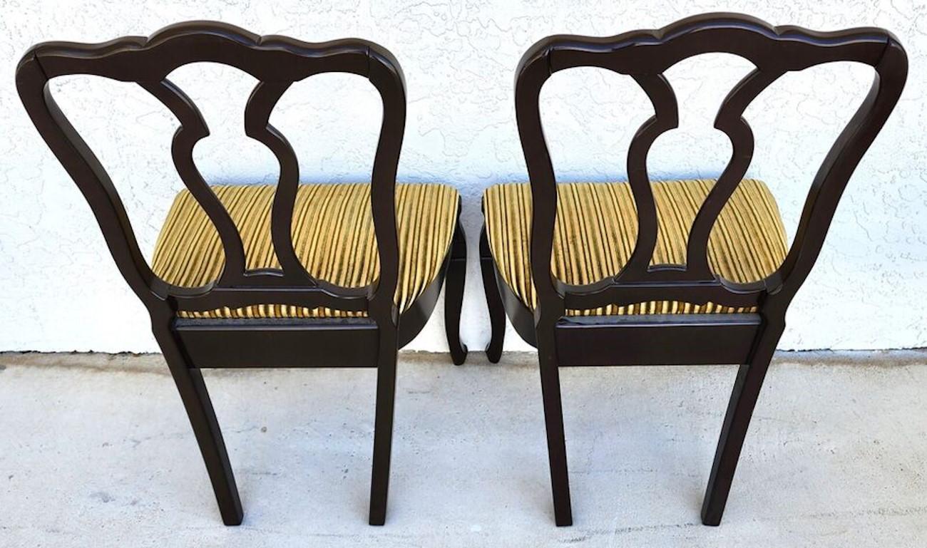 Antique French Dining Chairs Mahogany Set of 4 For Sale 1