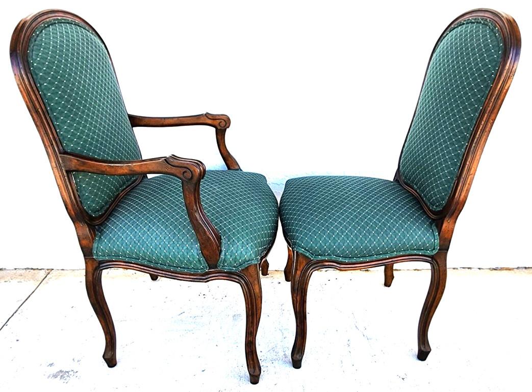 Antique French Dining Chairs Walnut, Set of 6 For Sale 4