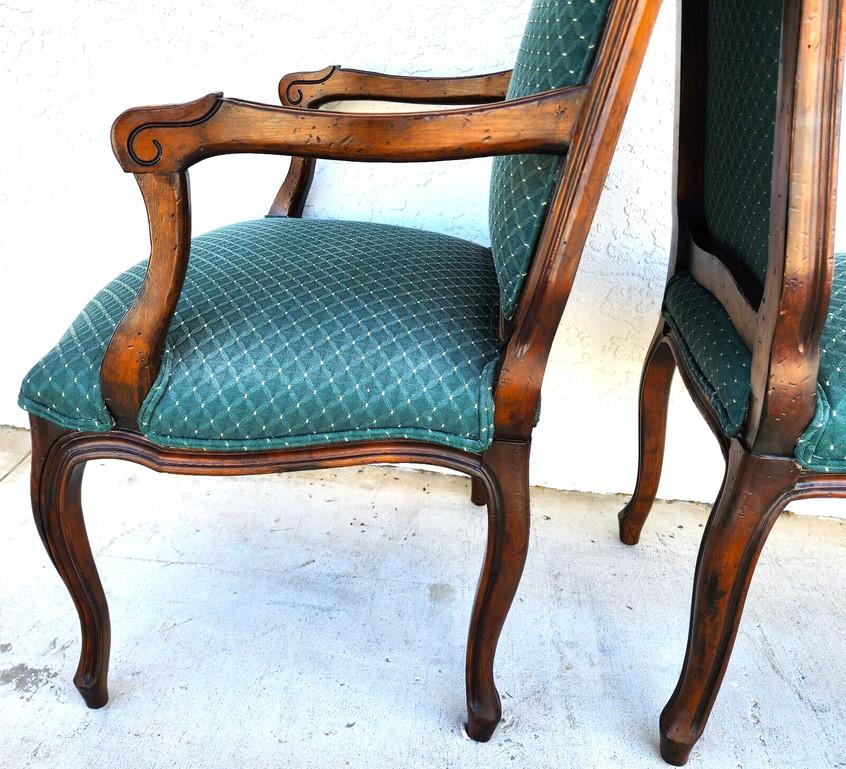 Antique French Dining Chairs Walnut, Set of 6 For Sale 2