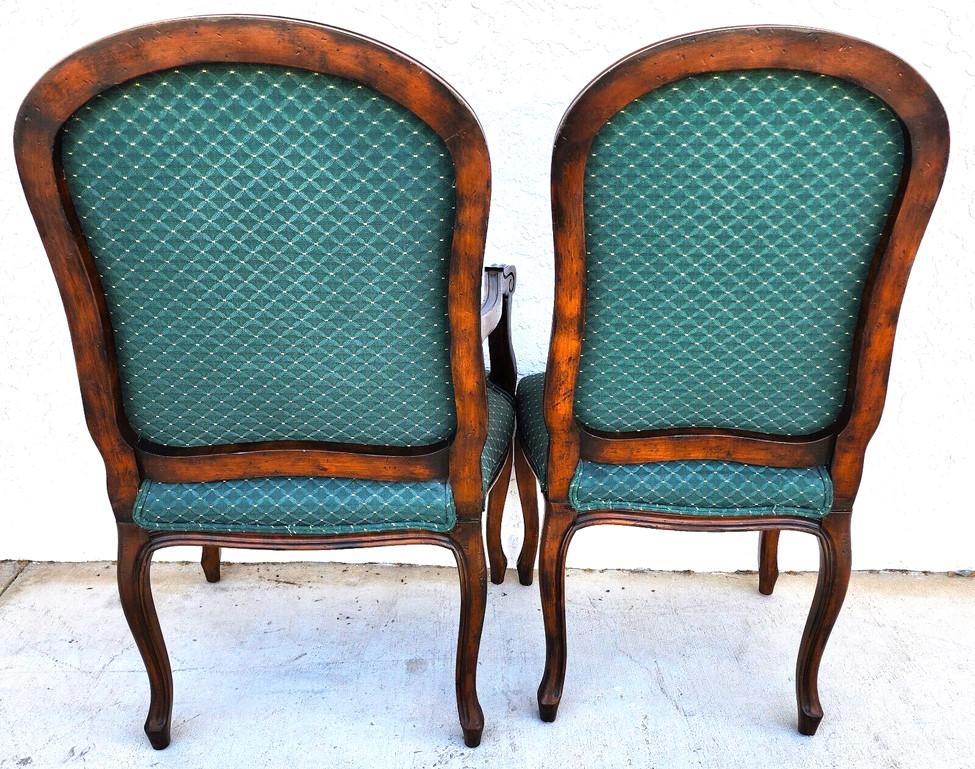Antique French Dining Chairs Walnut, Set of 6 For Sale 3