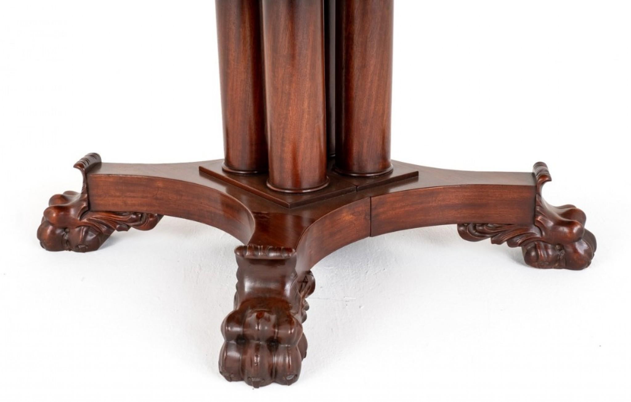 Antique French Dining Table Mahogany Extending 1880 For Sale 1
