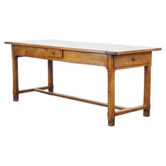 Antique French Dining Table with 3 Drawers from the Late 18th Century