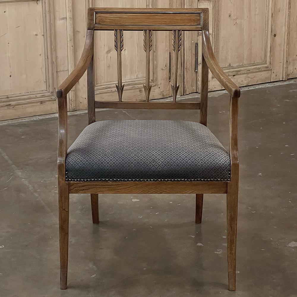 Antique French Directoire Armchair In Good Condition For Sale In Dallas, TX