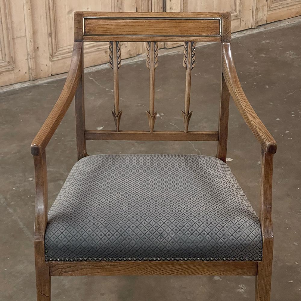 Antique French Directoire Armchair For Sale 3