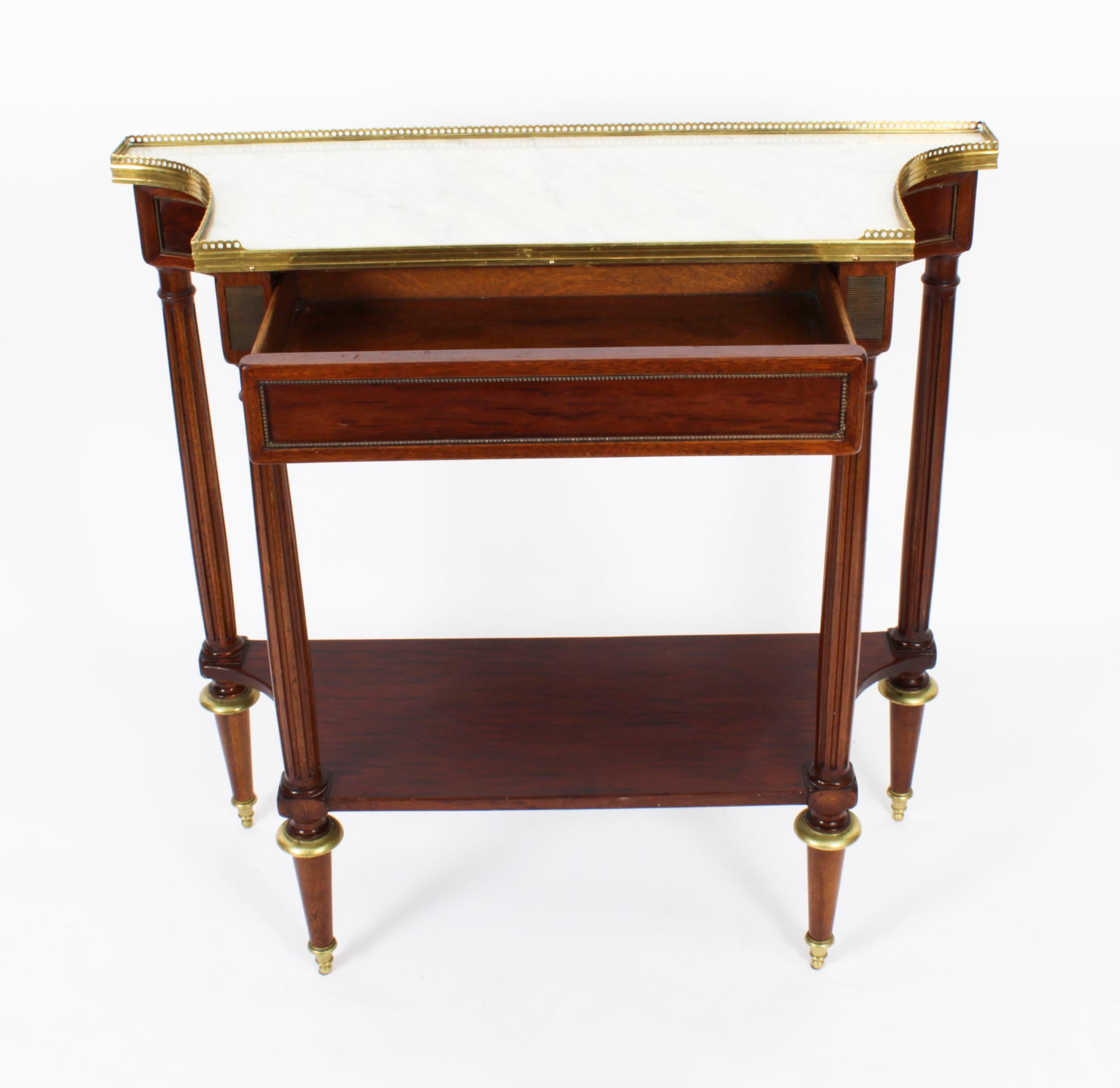 Antique French Directoire Console Side Table 19th Century For Sale 8