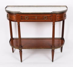 Antique French Directoire Mahogany Console Table C1840 19th Century