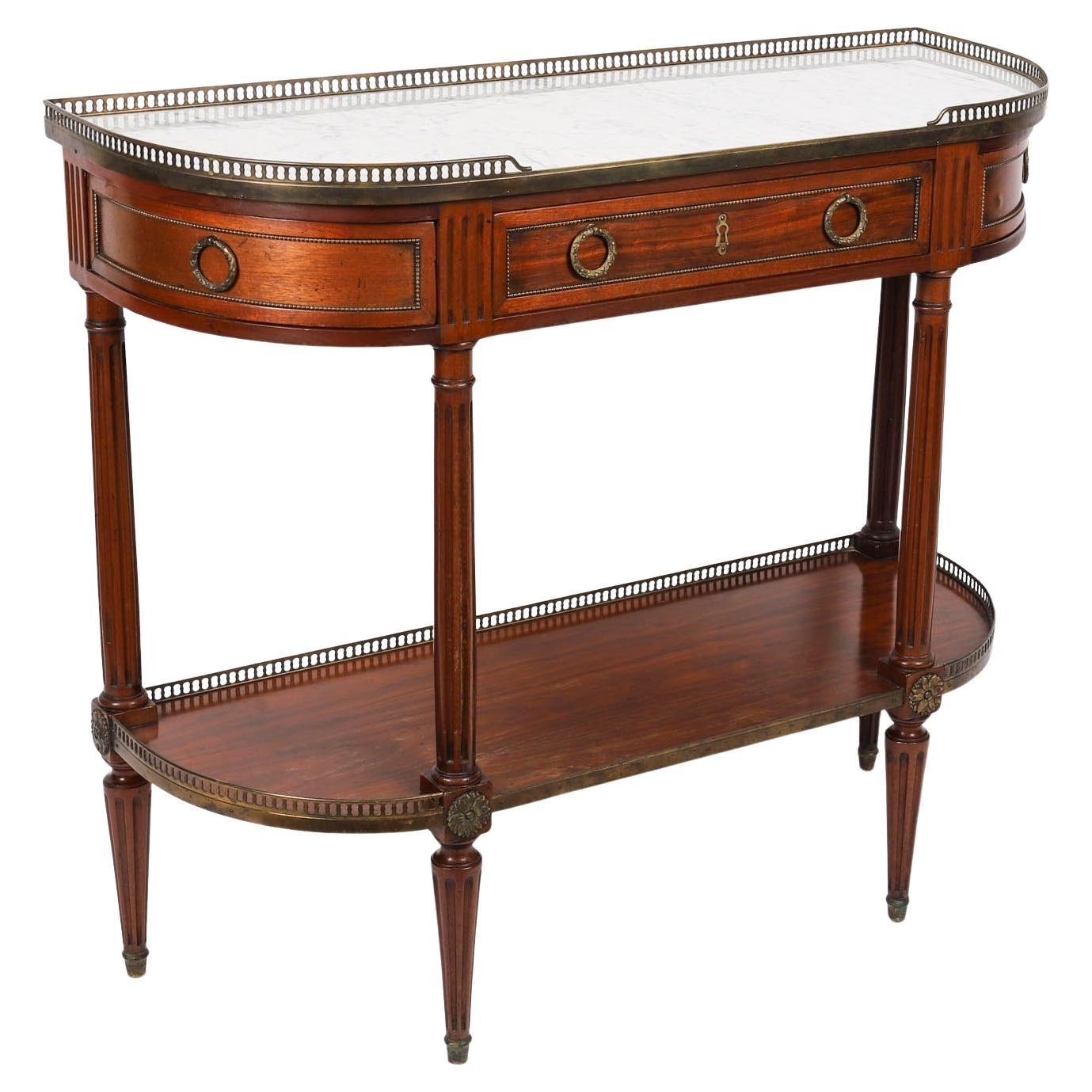 Antique French Directoire Mahogany Console Table C1840 19th Century