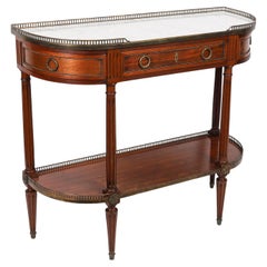 Antique French Directoire Mahogany Console Table C1840 19th Century
