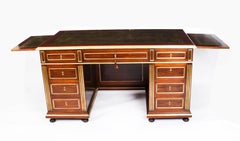 Antique French Directoire Ormolu Mounted Pedestal Desk 19th Century