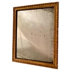 Antique French Directoire Period Carved and Gitwood Mirror