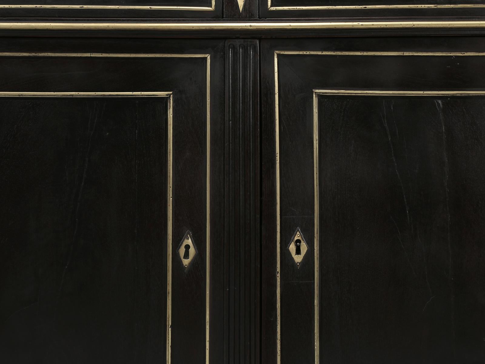 Antique French Directoire Style Buffet Restored in a Deep Rich Brown Stain 6