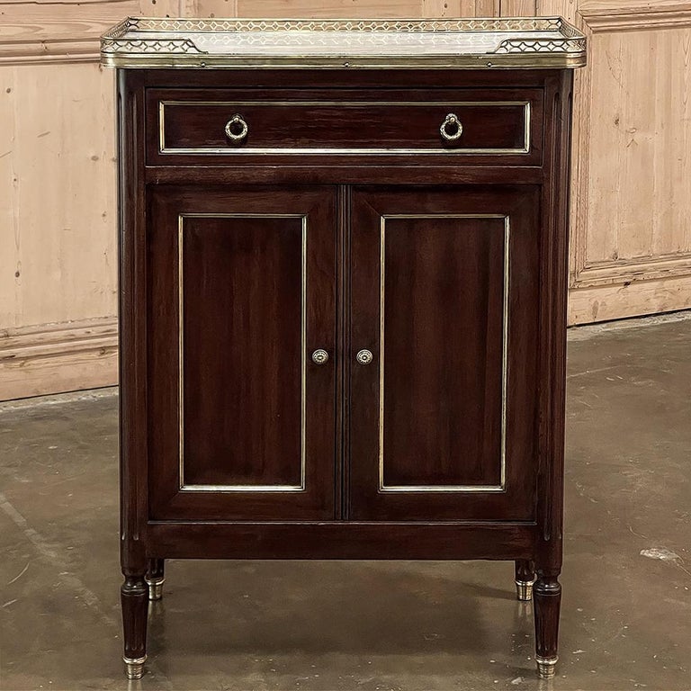 Antique French Directoire Style Marble Top Cabinet ~ Confiturier For ...