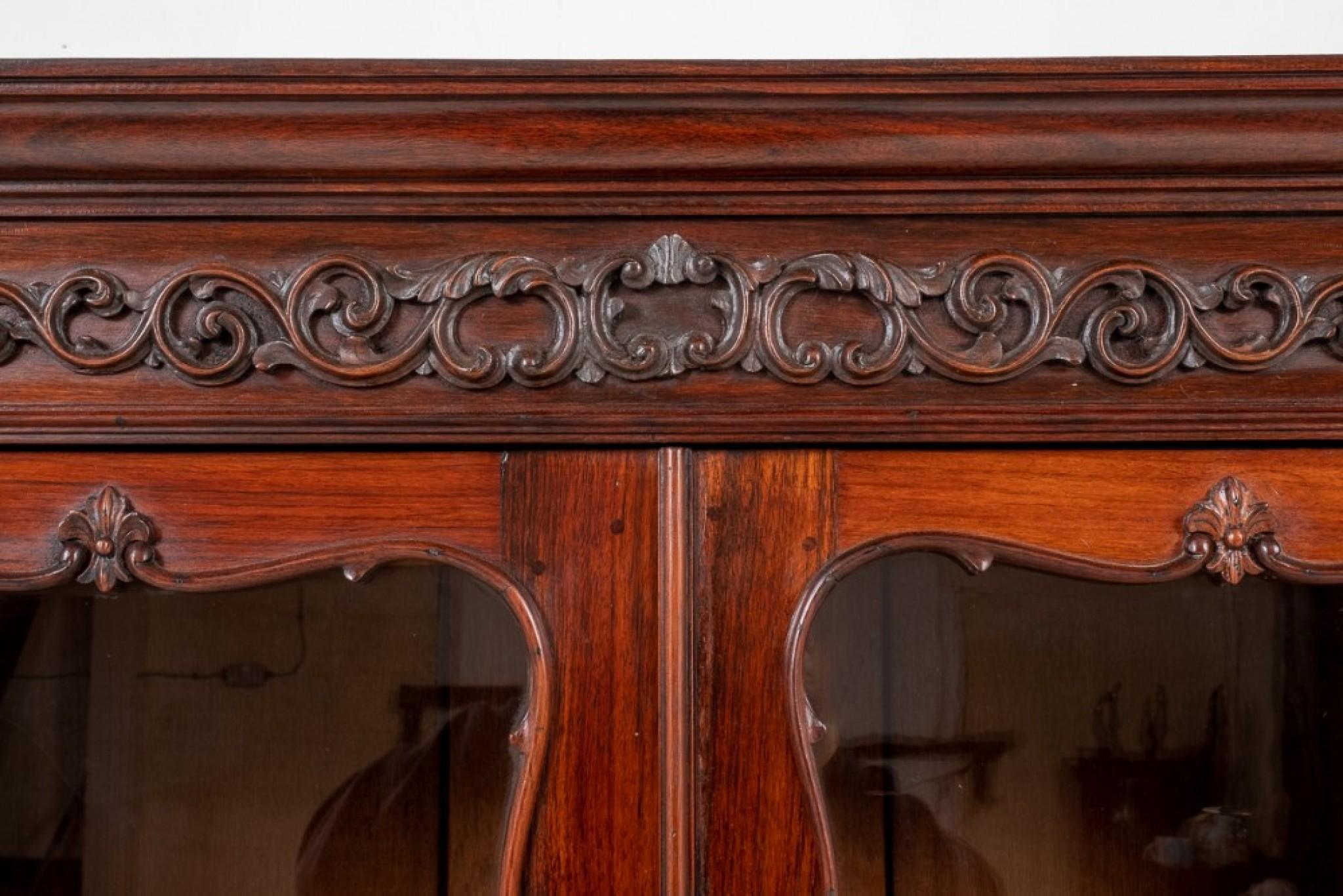 Antique French Display Cabinet, Carved Bijouterie, 1880 2