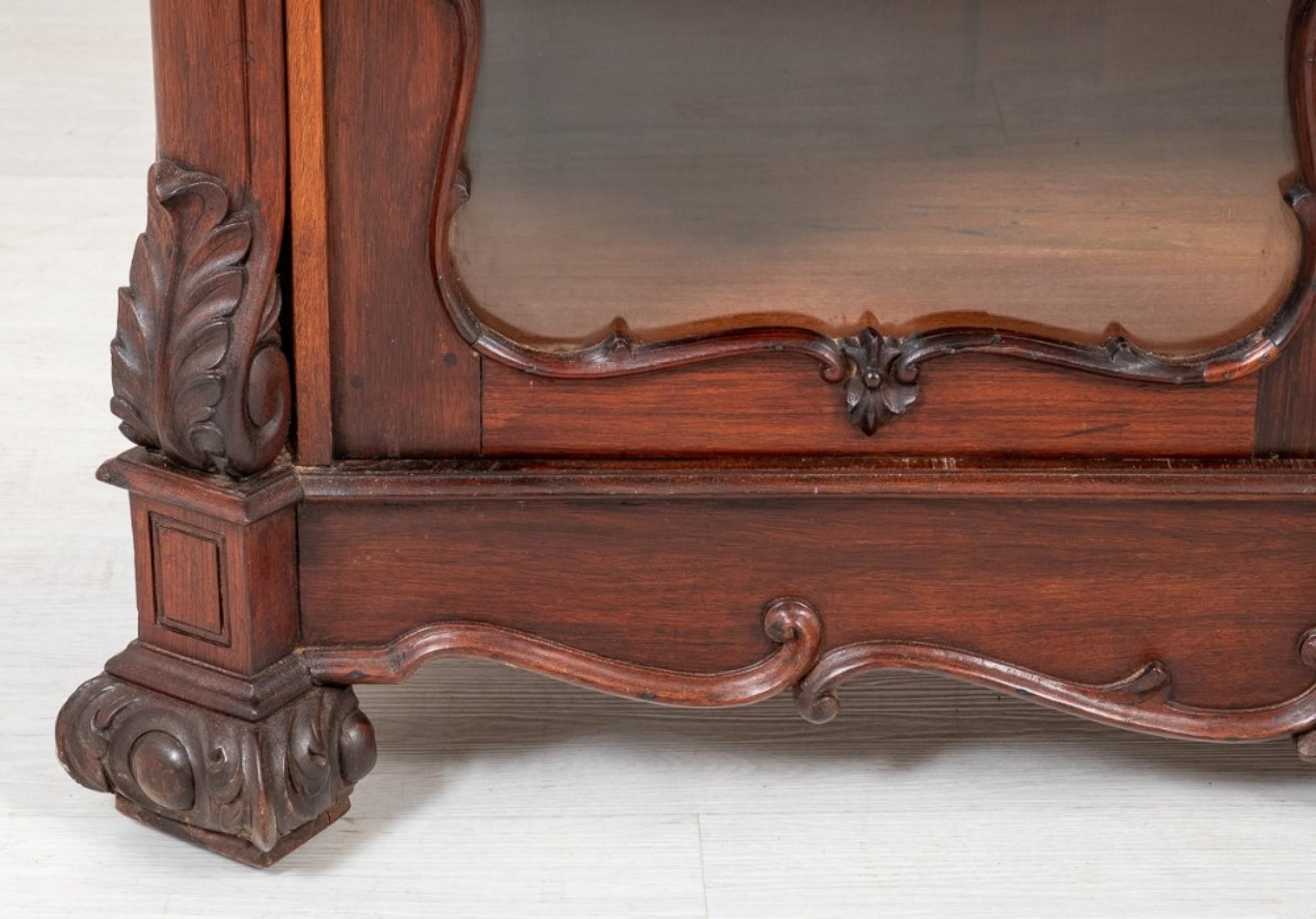 Antique French Display Cabinet, Carved Bijouterie, 1880 4
