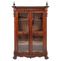 Antique French Display Cabinet, Carved Bijouterie, 1880