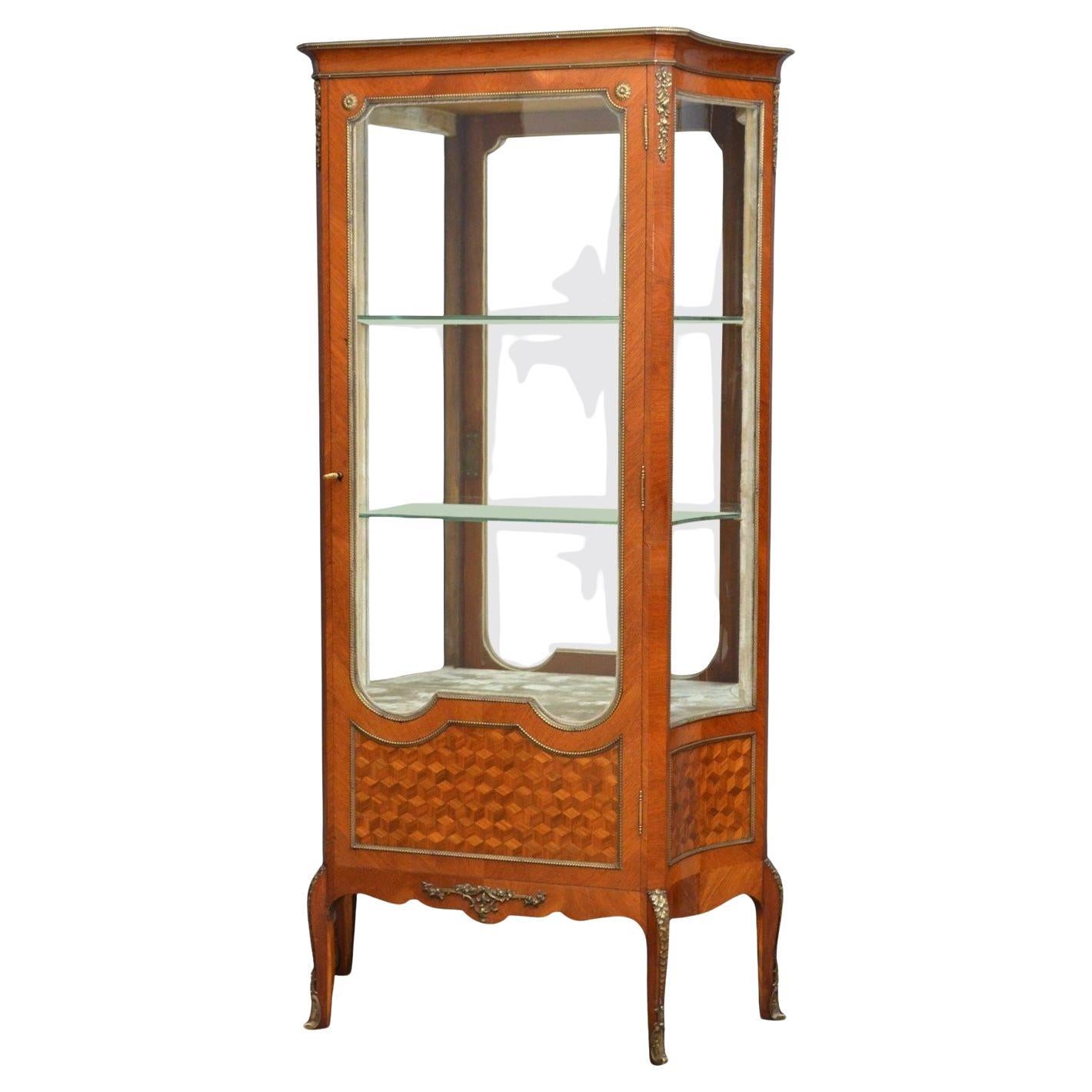 Antique French Display Cabinet For Sale