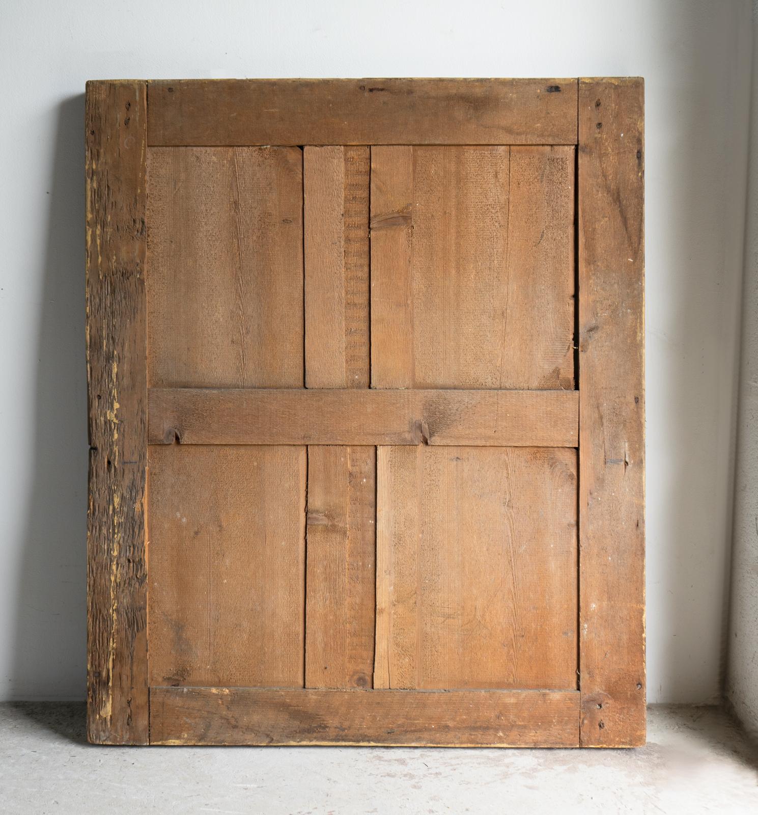 Antique French Distressed Gesso Framed Overmantel Mirror, 19. im Angebot 2