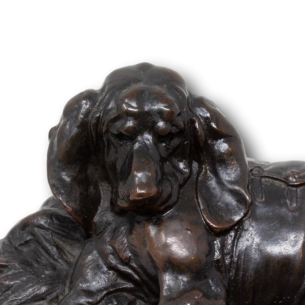 Antique French Dog Bronze Sculpture by Emmanuel Fremiet 6