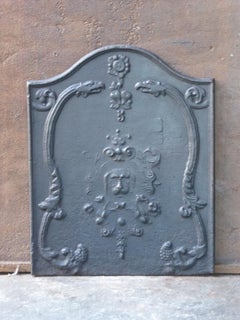 Antique French 'Dog' Fireback, 19th Century