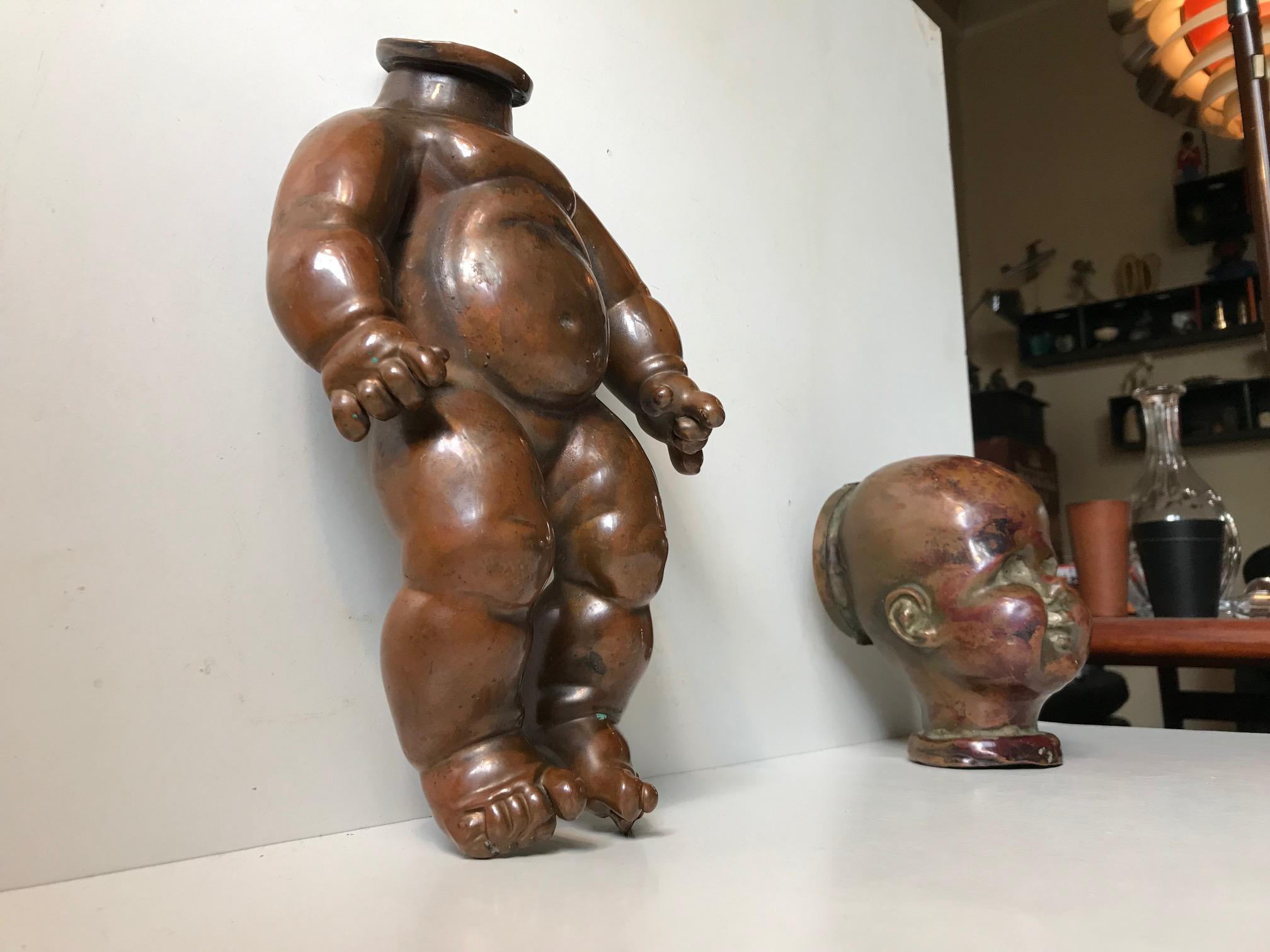 Antike französische Puppenform aus Kupfer:: 1910er Jahre im Angebot 6