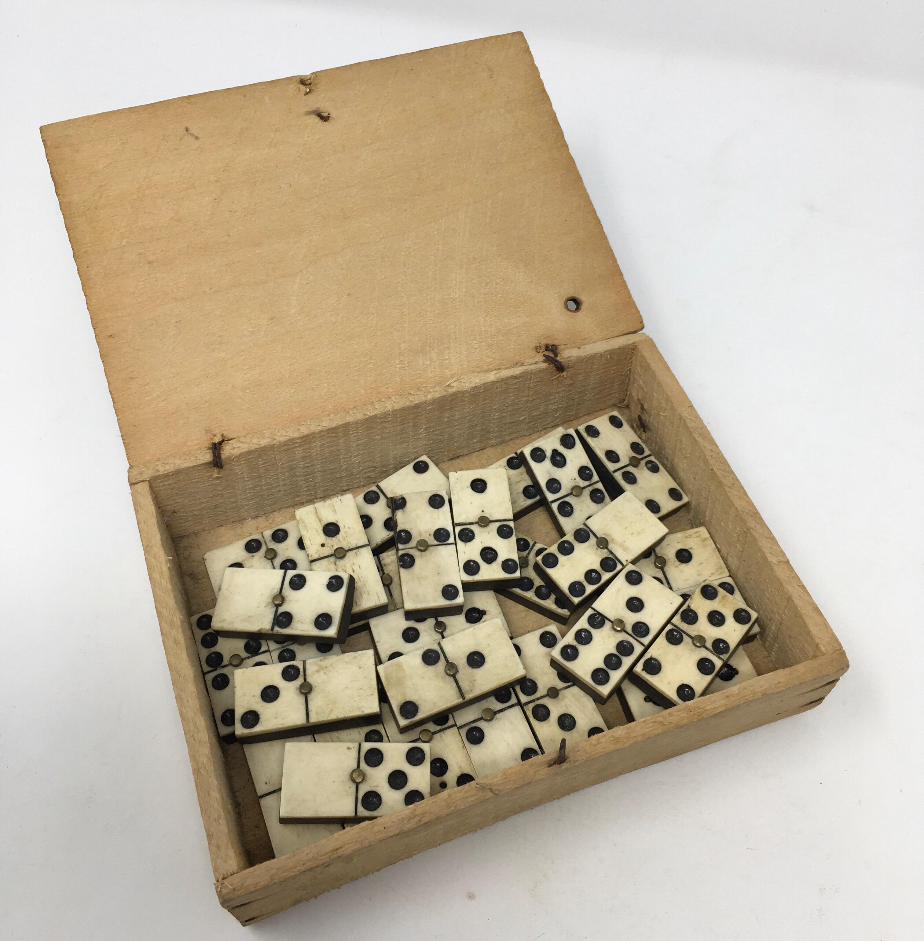 Antique French Domino Set 4