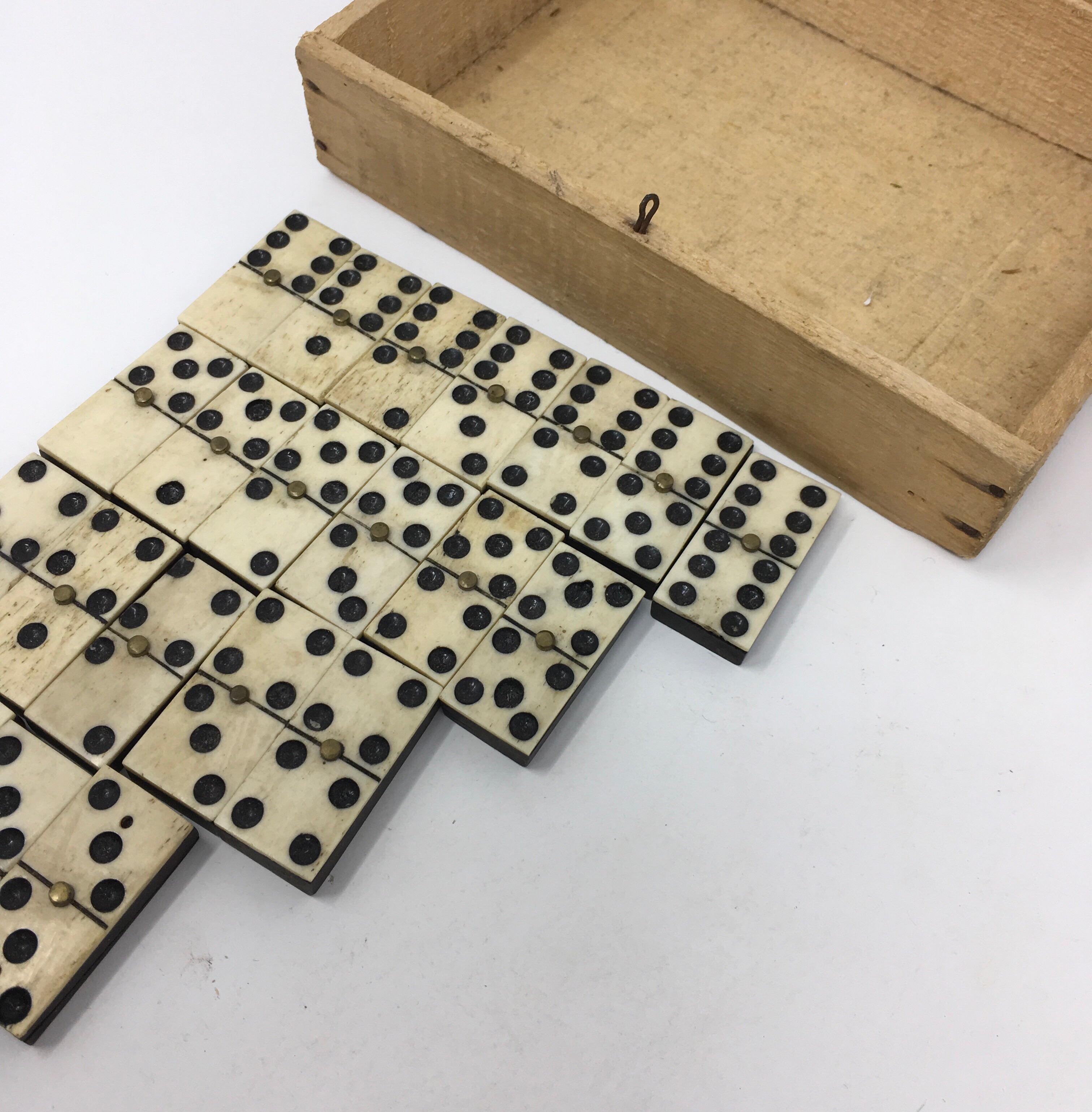 antique domino set