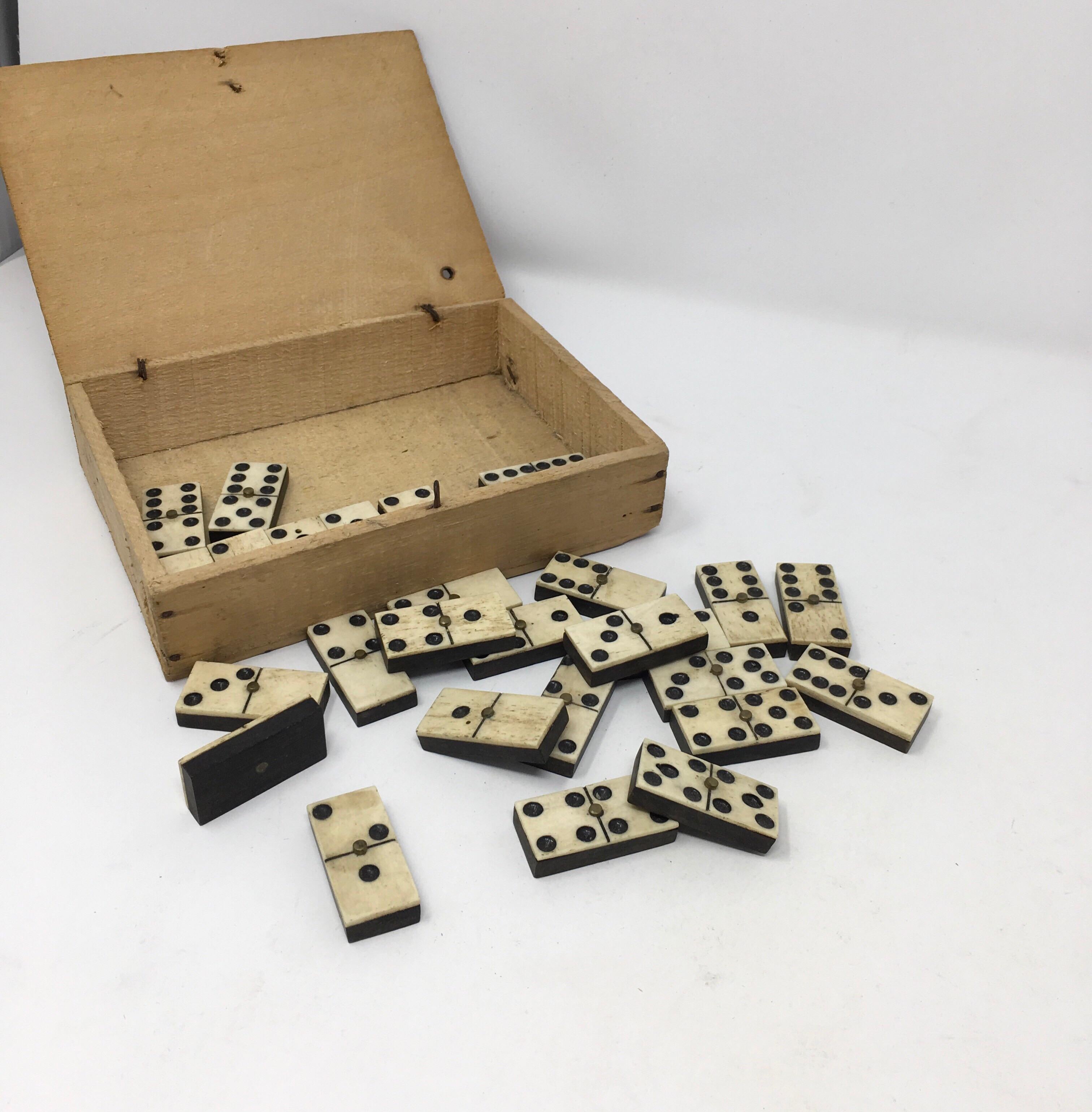 Antique French Domino Set 3