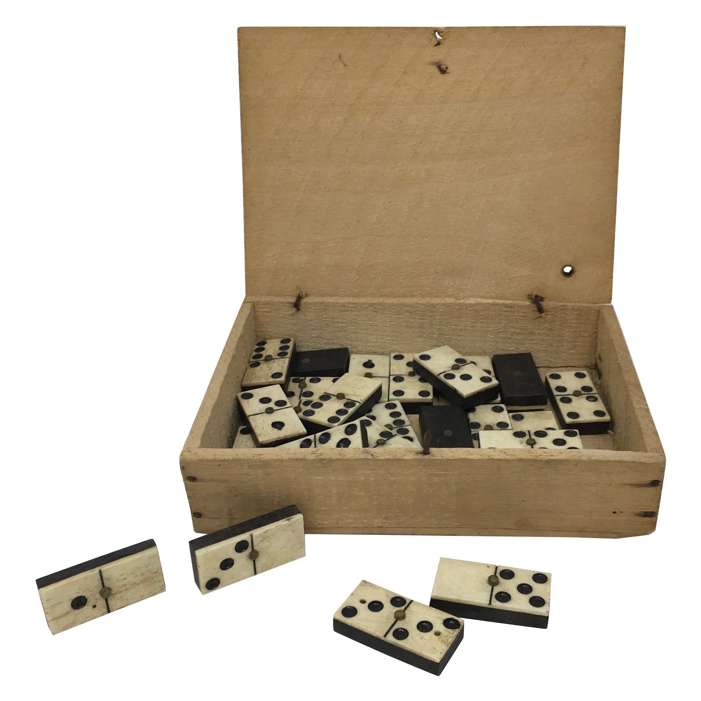 Antique French Domino Set