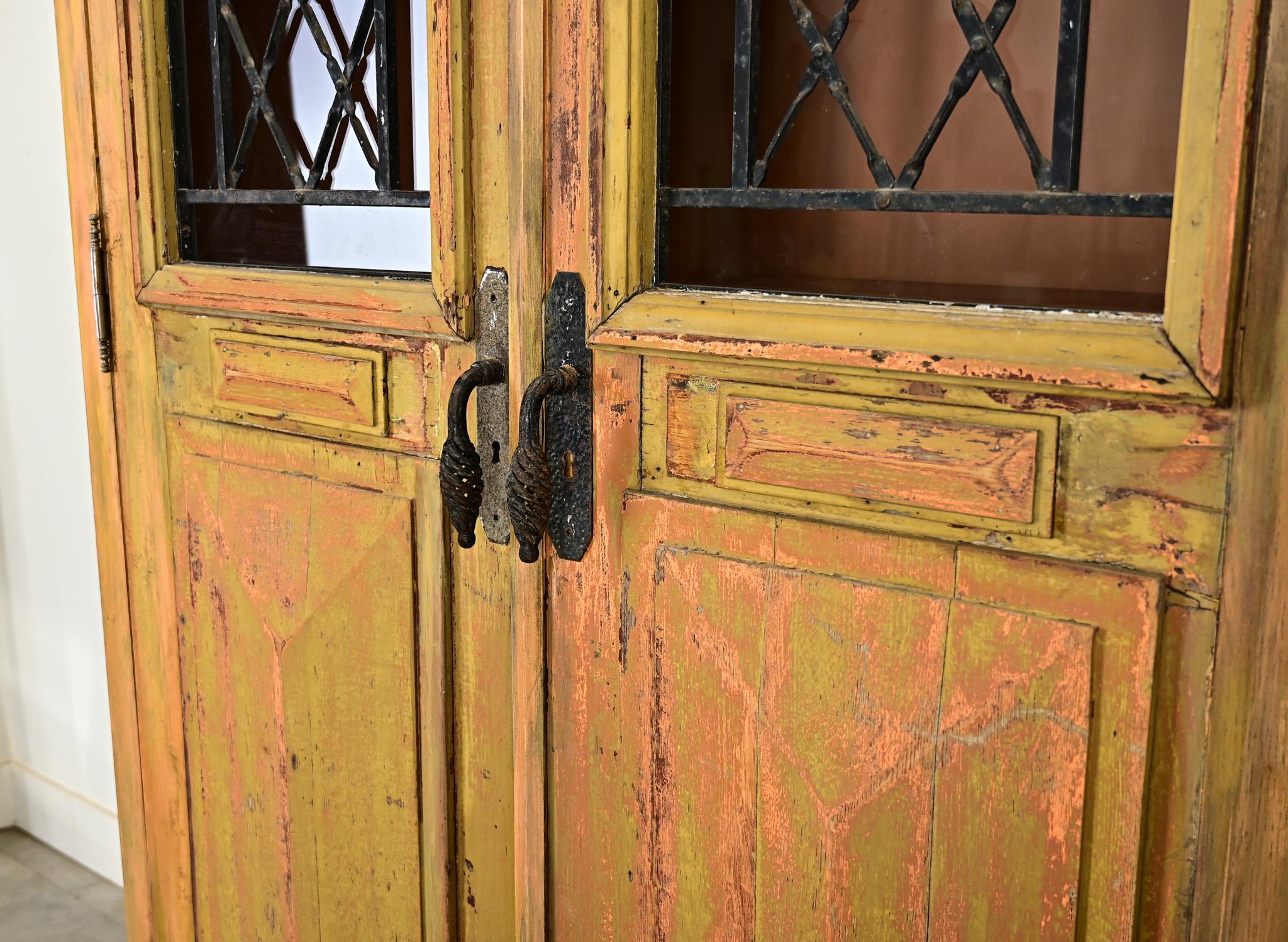 Contemporary Antique French Door Bibliothèque For Sale