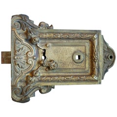 Antique French Door Rim Lock