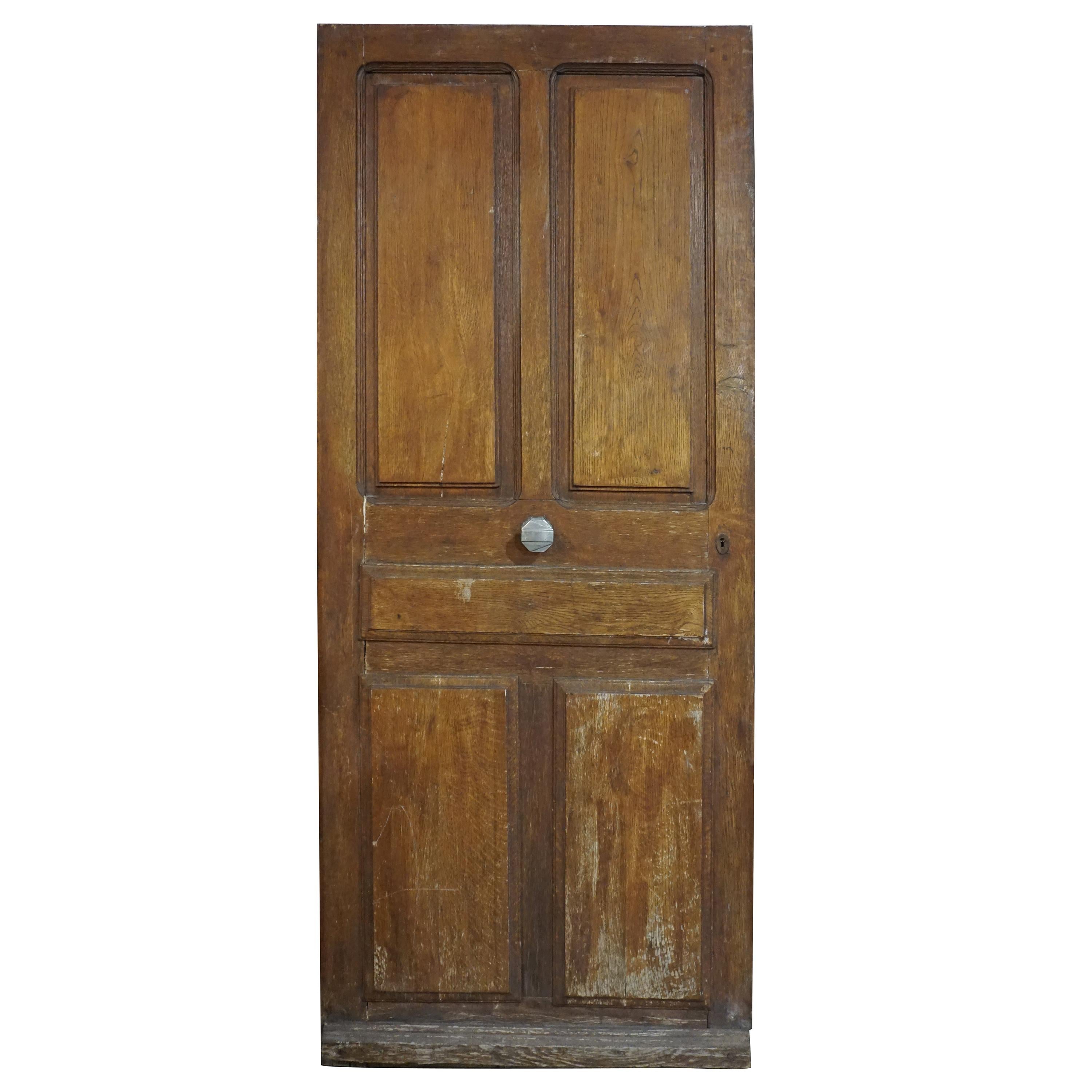 Antique French Door with Central Knob