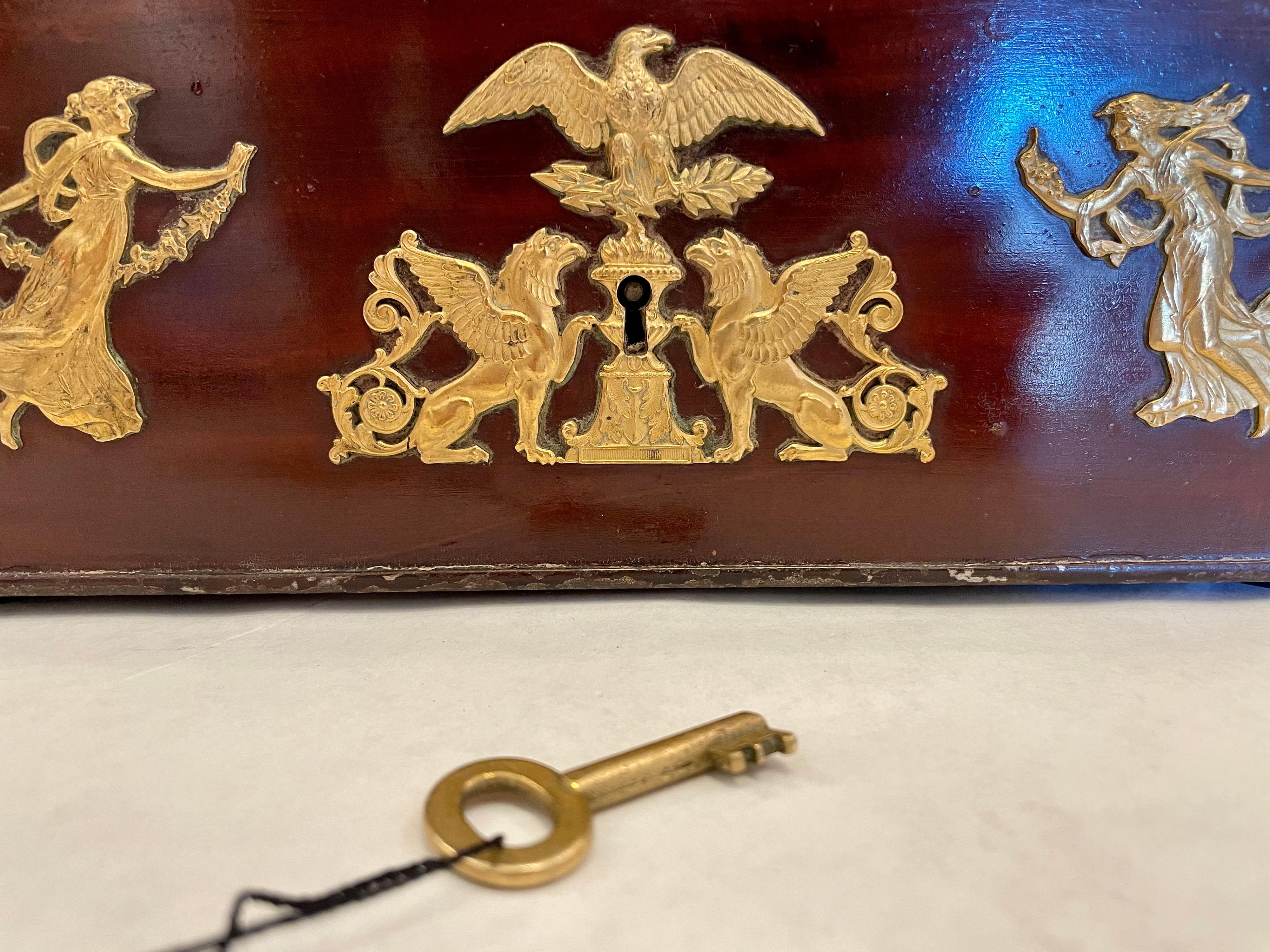 Antique French D'Ore Bronze 2nd Empire Box, Napoleon III For Sale 4