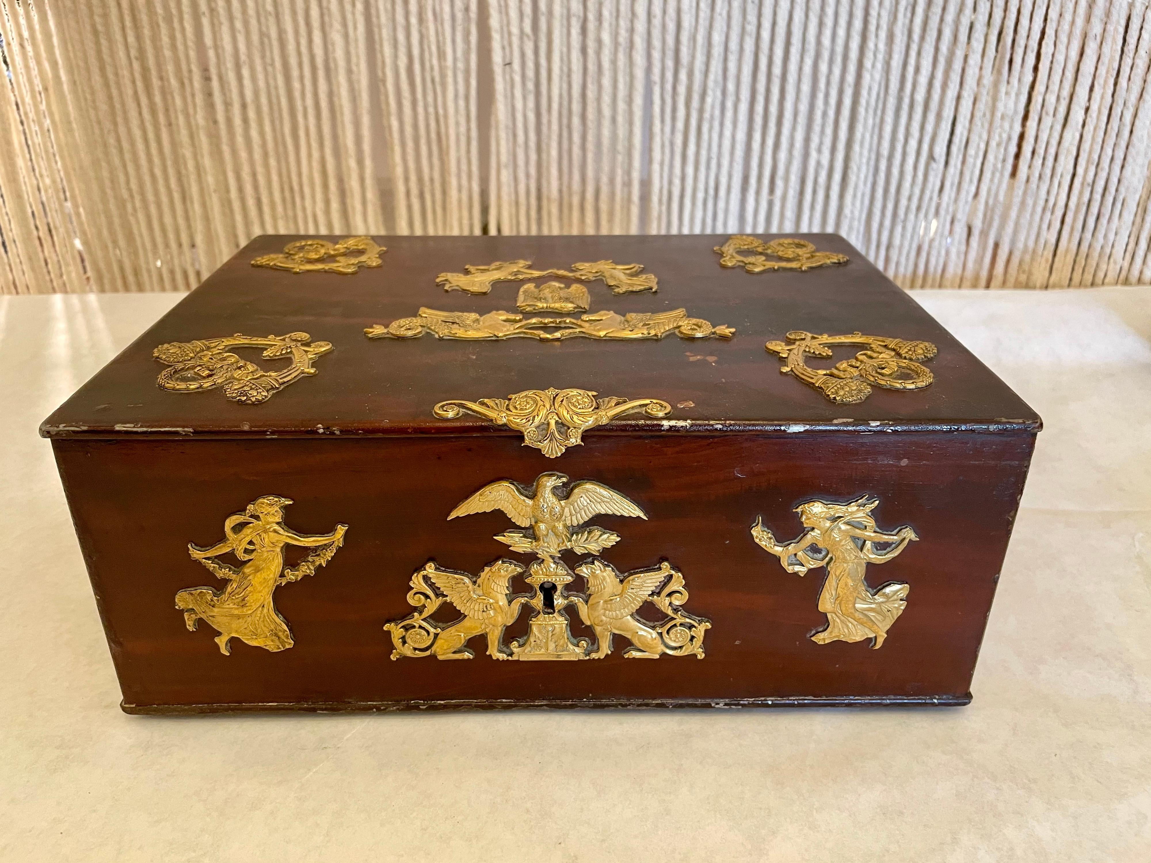Antique French D'Ore Bronze 2nd Empire Box, Napoleon III For Sale 7