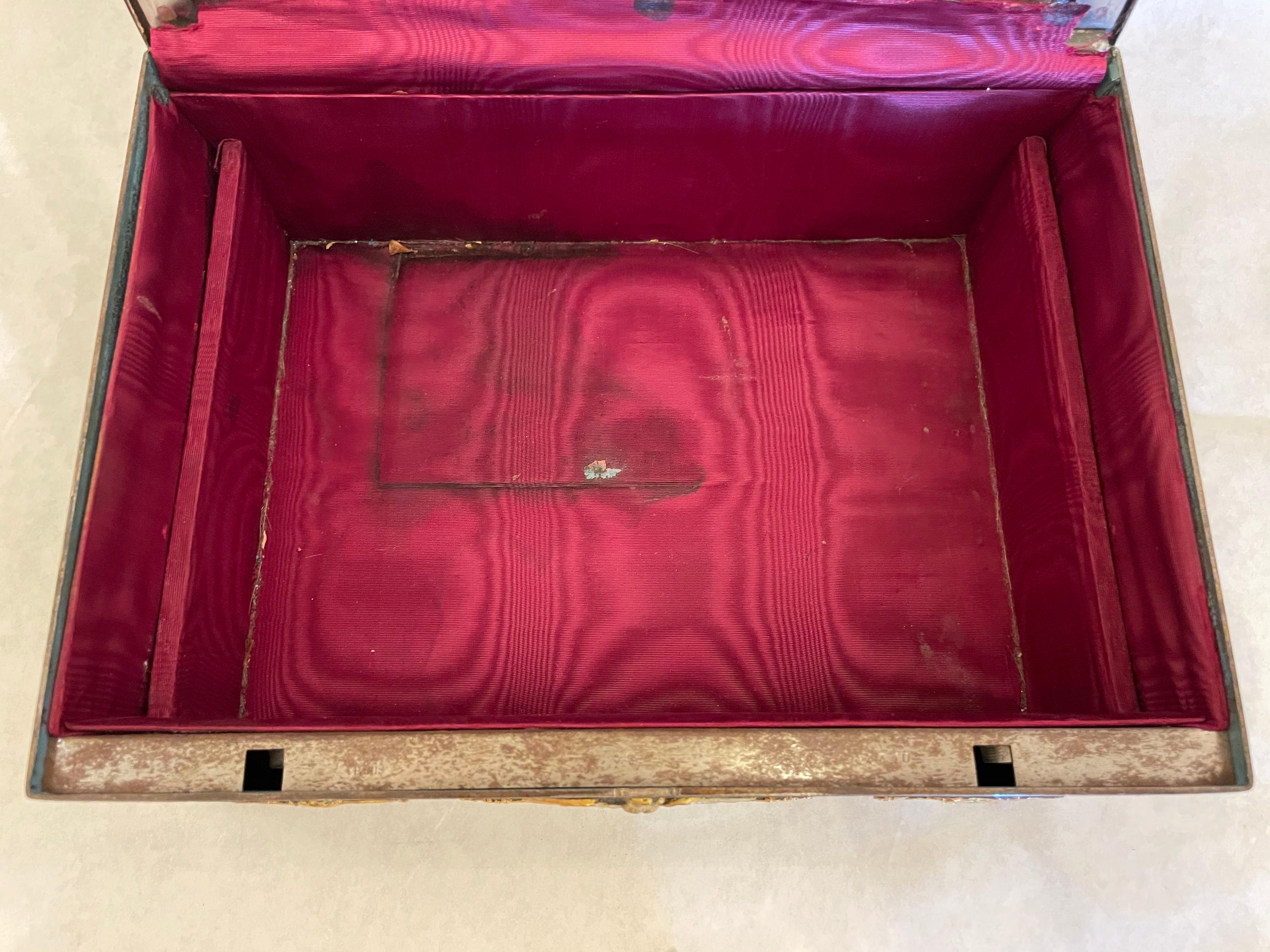 Antique French D'Ore Bronze 2nd Empire Box, Napoleon III For Sale 2