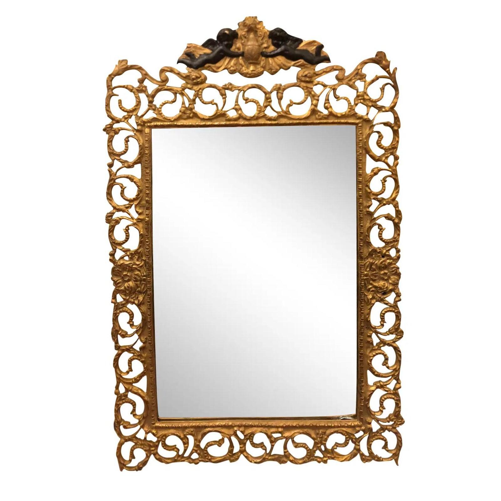 miroir en bronze antique